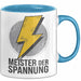 Elektriker Tasse Geschenk Meister der Spannung Geschenk Blau Trendation