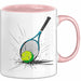 Tennis Spieler Tasse Geschenkidee für Tennisliebhaber Rosa Trendation