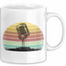 Sänger Tasse Geschenk Podcast Mikrophon Geschenkidee Mikrofon Becher Weiß Trendation