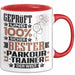 Parkour-Trainer Geschenk Lustiger Spruch für Parkour-Trainer Geschenkidee Bester Parkour-Trainer Der Welt Rot Trendation