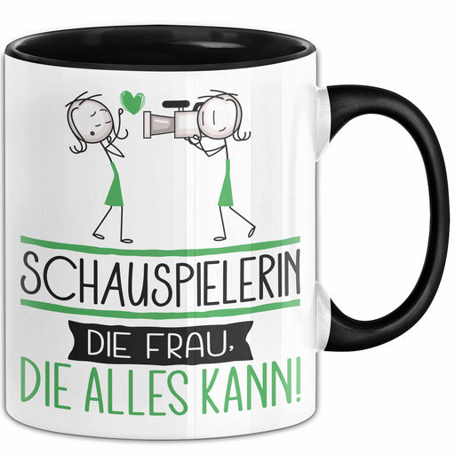 Schauspielerin Geschenk Tasse Becher Die Frau Die Allen Kann Geschenkidee für eine Schauspielerin Lustig Trendation