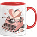 Liebesroman Autor Tasse Geschenkidee für Liebesgeschichte Rot Trendation