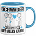Schwager Tasse Geschenk für Schwager Der Mann Der Alles Kann Geschenkidee zum Geburtstag Blau Trendation