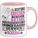 Hundegassi-Service Geschenk Tasse Lustiger Spruch Erheben Sie Sich Der Hundegassi-Service Betritt den Raum Rosa Trendation