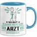 Arzt Geschenk Tasse So Gut Kann Nur Ein Arzt Aussehen Geschenkidee Kaffee-Becher Blau Trendation