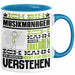 Musikmanager Geschenk Tasse Geschenkidee für Musikmanager Geburtstag Lustig Ich Bin Musikmanager Ich Kann Es Dir Erklären Aber Nicht Für Dich Verstehen Blau Trendation