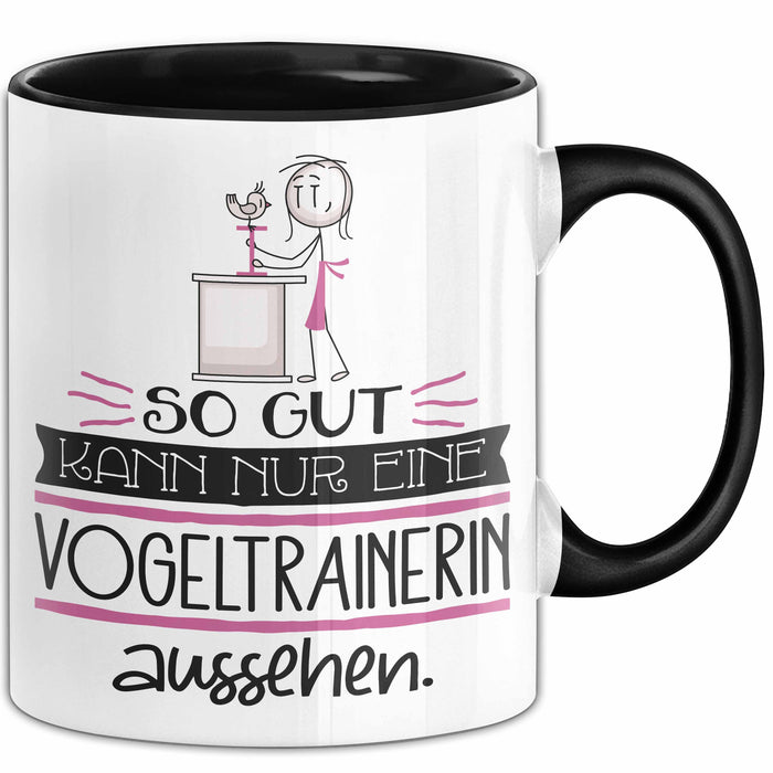 Vogeltrainerin Geschenk Tasse So Gut Kann Nur Eine Vogeltrainerin Aussehen Geschenkidee Geburtstag Weihnachten Lustig Trendation