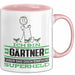 Gärtner Geschenk Tasse Ich Bin Gärtner Aber Sag Doch Einfach Superheld Lustige Geschenkdiee für Gärtner Kaffee-Becher Rosa Trendation