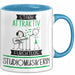Studiomusikerin Tasse Geschenk Becher Stark Attraktiv Furchtlos Studiomusikerin Lustige Geschenkidee Blau Trendation
