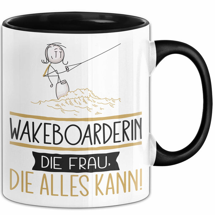 Wakeboarderin Geschenk Tasse Becher Die Frau Die Allen Kann Geschenkidee für eine Wakeboarderin Lustig Trendation