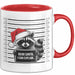 Waschbär Tasse Geschenk Dear Santa I Can Explain Geschenkidee Weihnachten Xmas Becher Rot Trendation