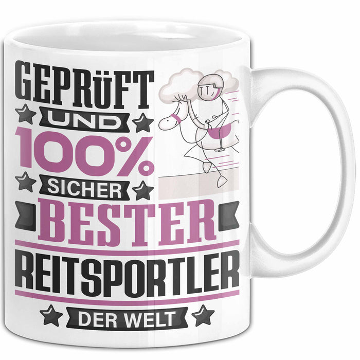 Reitsportler Geschenk Lustiger Spruch für Reitsportler Geschenkidee Bester Reitsportler Der Welt Weiß Trendation