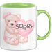 Entschuldigung Tasse Es Tur Mir Leid Geschenkidee Sorry Becher Grün Trendation