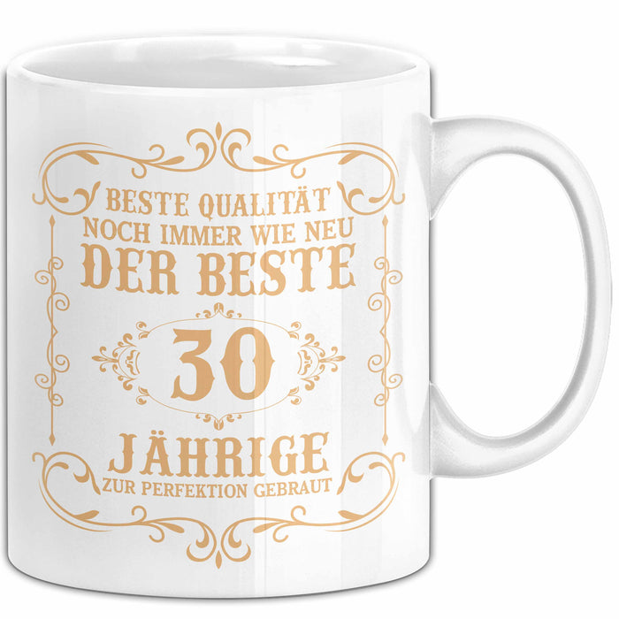 30er Geburtstag Geschenk Männer Vater Mann Noch Immer Der Beste 30-Jährige Zur Perfektion Gebraut Opa Weiß Trendation