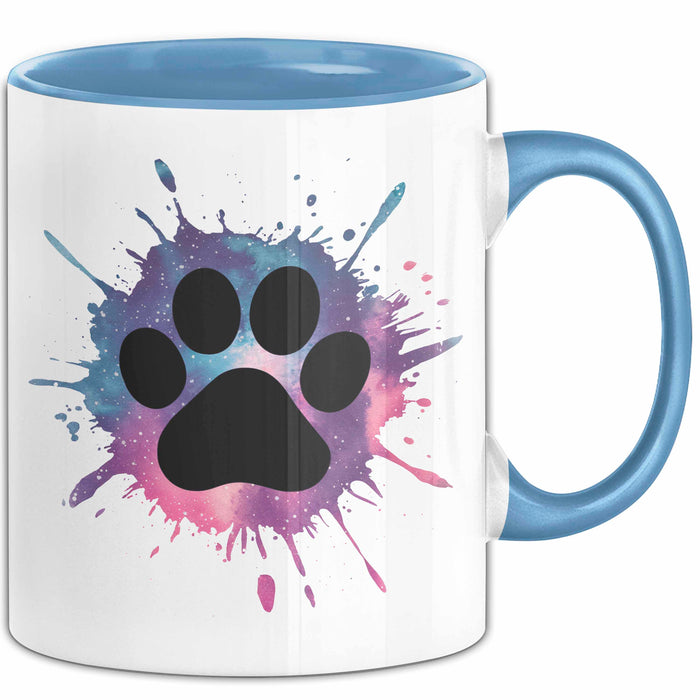Hund Tierliebhaber Tasse Geschenk Lustige Geschenkidee Spruch Blau Trendation