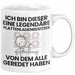 Plattenladenbesitzer Geschenk Tasse Lustige Geschenkidee Geburtstag für Plattenladenbesitzer Ich Bin Dieser Legendäre Plattenladenbesitzer Von Dem Alle Geredet Haben Kaffee-Becher Weiß Trendation