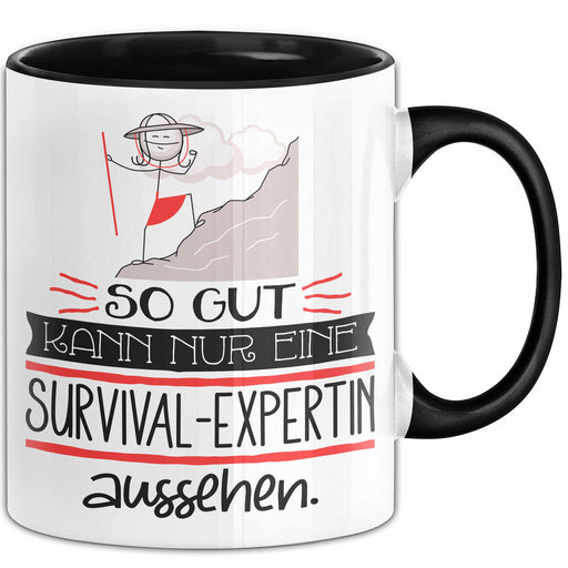 Survival-Expertin Geschenk Tasse So Gut Kann Nur Eine Survival-Expertin Aussehen Geschenkidee Geburtstag Weihnachten Lustig Trendation