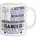Sänger Geschenk Tasse Lustiger Spruch Erheben Sie Sich Der Sänger Betritt den Raum Weiß Trendation