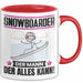 Snowboarder Tasse Geschenk für Snowboarder Der Mann Der Alles Kann Geschenkidee zum Geburtstag Rot Trendation