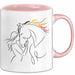 Pferde Tierliebhaber Tasse Geschenk Lustige Geschenkidee Spruch Rosa Trendation