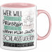 Schlagzeugerin Tasse Geschenk Spruch Wer Will Schon Prinzessin Sein Wenn Man Auch Schlagzeugerin Sein Kann Rosa Trendation