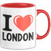 England London Tasse Geschenk Lustige Geschenkidee Spruch Ich Liebe London Rot Trendation