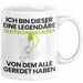 Gleitschirmflieger Geschenk Tasse Lustige Geschenkidee Geburtstag für Gleitschirmflieger Ich Bin Dieser Legendäre Gleitschirmflieger Von Dem Alle Geredet Haben Kaffee-Becher Weiß Trendation