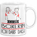 Geschenk für Boxerin Tasse Lustige Geschenkidee Geburtstag Ich Bin Boxerin Ich Darf Das Weiß Trendation