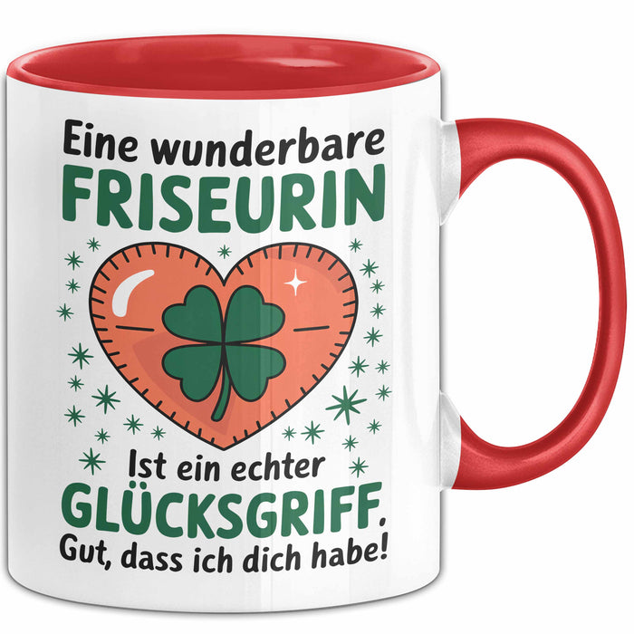 Friseurin Tasse Geschenk Eine Wunderbare Friseurin Ist Ein Echter Gluecksgriff Geschenkidee Geburtstag Friseurin