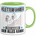 Kletterführer Tasse Geschenk für Kletterführer Der Mann Der Alles Kann Geschenkidee zum Geburtstag Grün Trendation