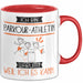 Parkour-Athletin Tasse Geschenk Ich Bin Parkour-Athletin Warum Weil Ich Es Kann Geschenkidee Geburtstag Rot Trendation