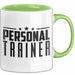 Personal-Trainer Tasse Geschenk Bester Personaltrainer Geschenkidee Spruch Grün Trendation