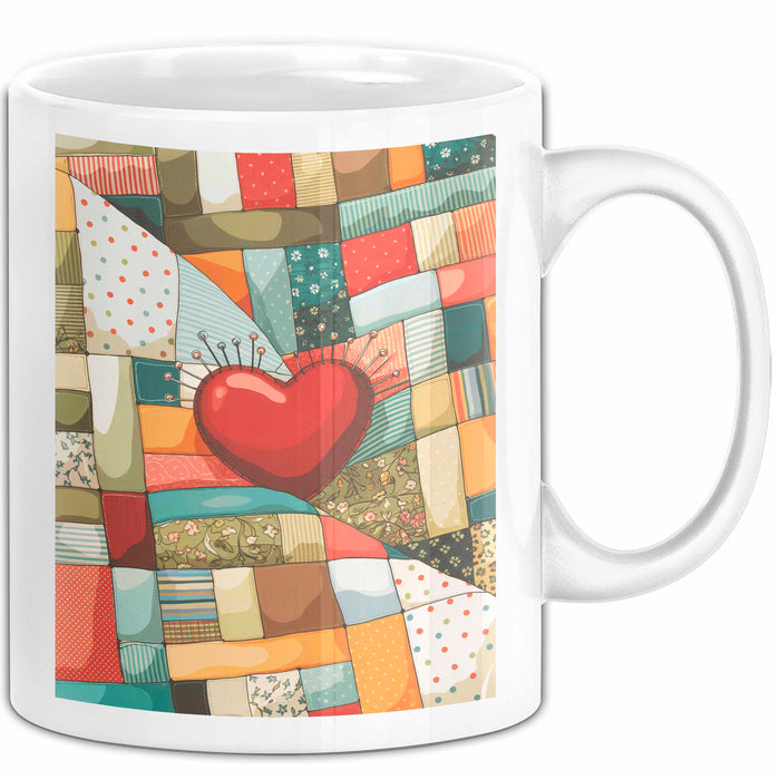 Quilter Tasse Geschenk Lustige Geschenkidee Spruch Für Patchwork Fans Weiß Trendation