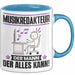 Musikredakteur Tasse Geschenk für Musikredakteur Der Mann Der Alles Kann Geschenkidee zum Geburtstag Blau Trendation