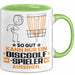 Discgolf-Spieler Geschenk Tasse So Gut Kann Nur Ein Discgolf-Spieler Aussehen Geschenkidee Kaffee-Becher Grün Trendation