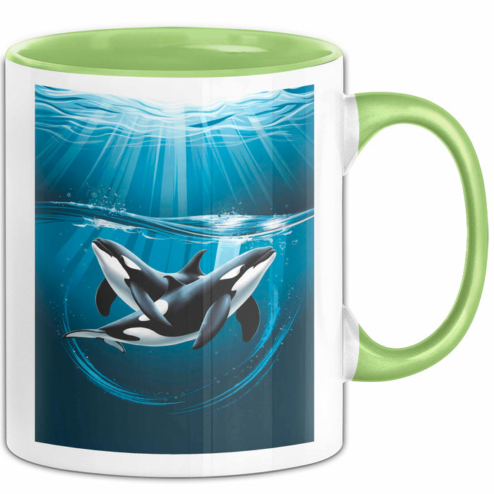 Wal Tier Tasse Geschenk Lustige Geschenkidee Spruch Grün Trendation