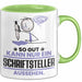 Schriftsteller Geschenk Tasse So Gut Kann Nur Ein Schriftsteller Aussehen Geschenkidee Kaffee-Becher Grün Trendation