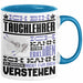 Tauchlehrer Geschenk Kaffee-Tasse Geschenkidee für Tauchlehrer Ich Bin Tauchlehrer Ich Kann Es Dir Erklären Jedoch Nicht Für Dich Verstehen Spruch Lustig Blau Trendation
