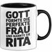 Rita Tasse Geschenk Gott Formte Die Perfekte Frau Rita Geschenkidee Schwarz Trendation