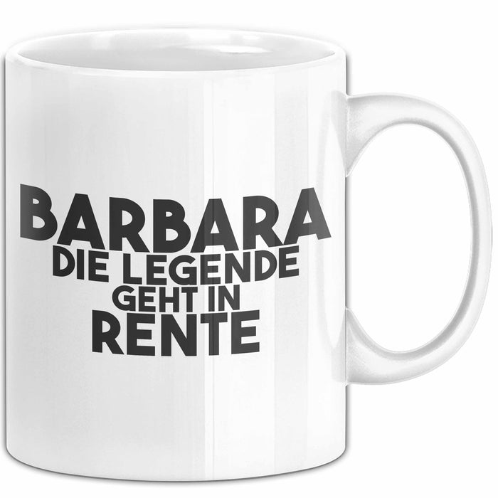 Barbara Tasse Barbara – Die Legende Geht In Rente Geschenk