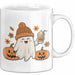 Halloween Tasse Geschenk Kürbis Geschenkidee Oktober Kaffee-Becher Weiß Trendation