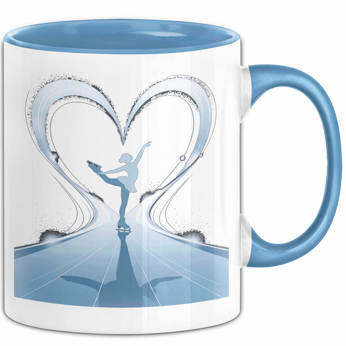 Eiskunstläufer Tasse Geschenk Lustige Geschenkidee Spruch Für Eis Künstler Blau Trendation