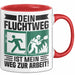 Feuerwehrmann Tasse Geschenk Dein Fluchtweg Ist Mein Weg Zur Arbeit Geschenkidee Becher Rot Trendation