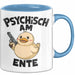 Sarkasmus Sarkastisch Tasse Geschenk Lustige Geschenkidee Spruch Psychisch Am Ente Blau Trendation