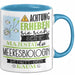 Meeresbiologin Tasse Geschenk Lustiger Spruch Bitte Erheben Sie Sich Seine Majestät Die Meeresbiologin Betritt Den Raum Blau Trendation