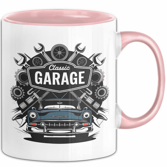 Kfz Mechaniker Tasse Geschenk Lustige Geschenkidee Spruch Für Auto Reparatur Profis Rosa Trendation