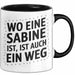 Sabine Tasse Geschenk Wo Eine Sabine Ist Ist Auch Ein Weg Geschenkidee Becher mit Name Schwarz Trendation