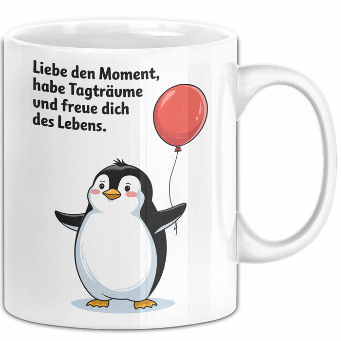 Büroarbeit Kollege Abschied Tasse Geschenk Lustige Geschenkidee Spruch Liebe Den Moment Habe Tagträume Und Freue Dich Des Lebens Weiß Trendation