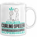Curling-Spieler Geschenk Tasse Ich Bin Curling-Spieler Aber Sag Doch Einfach Superheld Lustige Geschenkdiee für Curling-Spieler Kaffee-Becher Weiß Trendation