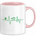 Garten Pflanzen Gärtner Herzschlag Tasse Geschenk Lustige Geschenkidee Spruch Rosa Trendation